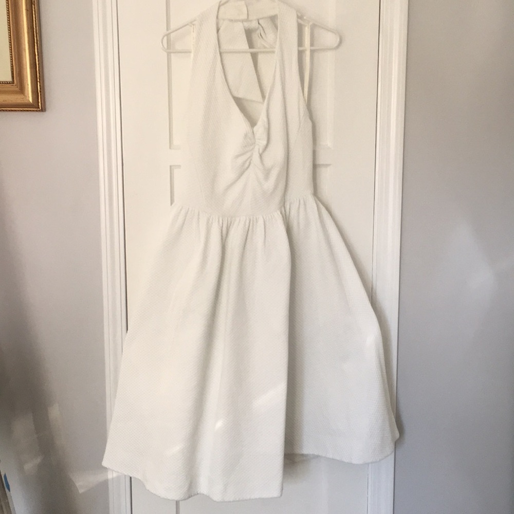 Kate spade white Hampton Halter cocktail dress